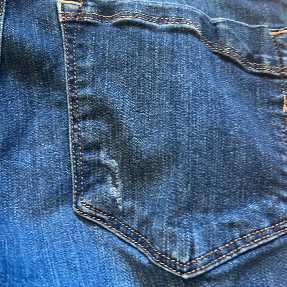 Express Ripped Jeans Cropped Skinny Mid Rise 14R - Picture 9 of 10